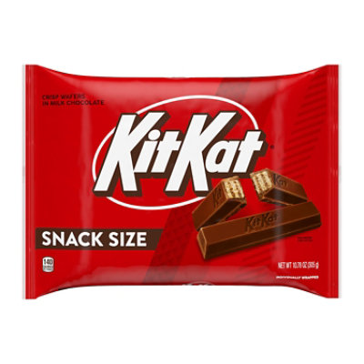 Kit Kat Milk Chocolate Wafer Snack Size Halloween Candy Bag - 10.78 Oz - Image 1