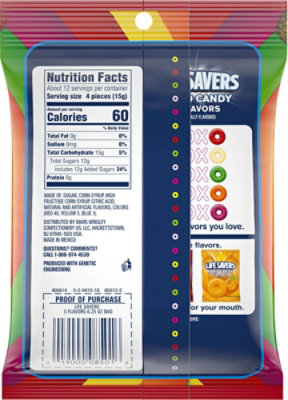 LIFE SAVERS 5 Flavors Hard Candy Bag - 6.25 Oz - Image 6