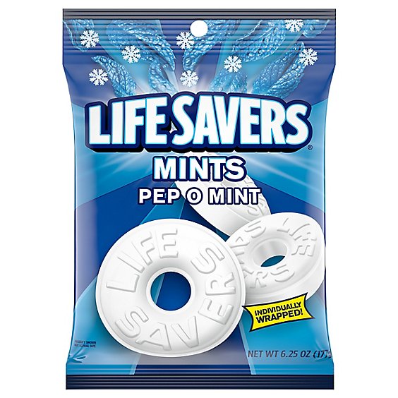 Life Savers Hard Candy Pep O Mint Bag - 6.25 Oz
