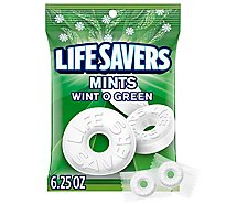 Life Savers Wint O Green Mints Hard Candy Bag - 6.25 Oz