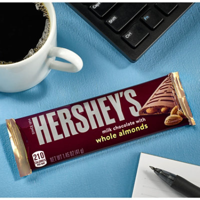 HERSHEY'S Milk Chocolate with Whole Almonds S'mores Candy Bars -  6-1.45 Oz - Image 5