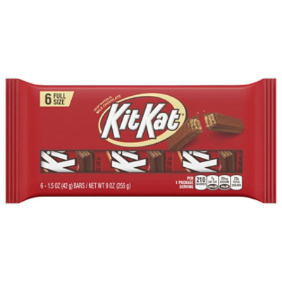 KIT KAT Wafer Bars In Milk Chocolate - 6-1.5 Oz