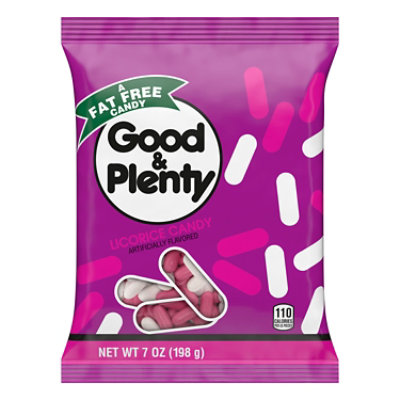Good & Plenty Licorice Fat Free Candy Bag - 7 Oz
