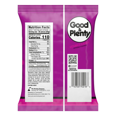 Good & Plenty Licorice Fat Free Candy Bag - 7 Oz - Image 2