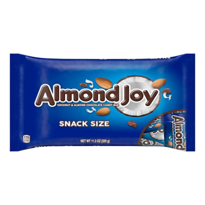 Almond Joy Candy Bar Milk Chocolate Coconut & Almonds Snack Size - 11.3 Oz