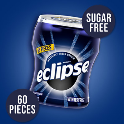 Eclipse Winterfrost Sugar Free Chewing Gum Bottle - 60 Count - Image 2