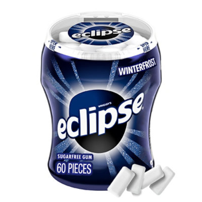  Eclipse Sugar Free Chewing Gum Winterfrost Bottle - 60 Count 