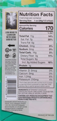 Endangered Species Chocolate Bar Dark Chocolate Mint Rain Forest - 3 Oz - Image 5