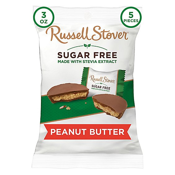 Russell Stover Chocolate Peanut Butter Cups Covered in Chocolate Candy - 3 Oz