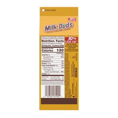 Milk Duds Chocolate And Caramel Candy Box - 10 Oz - Image 2