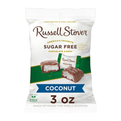 Russell Stover Sugar Free Coconut Chocolate Candy Bag - 3 Oz - Image 1