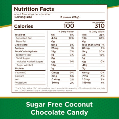 Russell Stover Sugar Free Coconut Chocolate Candy Bag - 3 Oz - Image 6