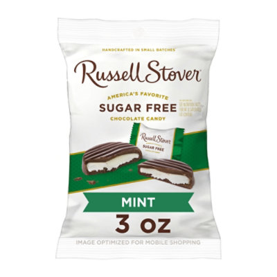 Russell Stover Sugar Free Mint Patties With Stevia Bag - 3 Oz - Image 1