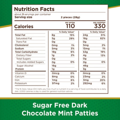 Russell Stover Sugar Free Mint Patties With Stevia Bag - 3 Oz - Image 2