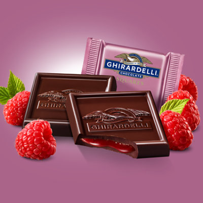 Ghirardelli Raspberry Squares Dark Chocolate Bag - 5.32 Oz - Image 2