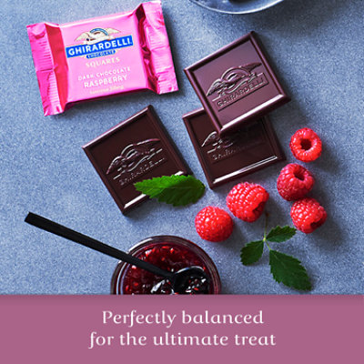 Ghirardelli Raspberry Squares Dark Chocolate Bag - 5.32 Oz - Image 5