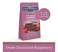 Ghirardelli Dark Chocolate Raspberry Squares - 5.32 Oz