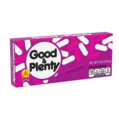 Good & Plenty Licorice Fat Free Candy Box - 6 Oz - Image 1