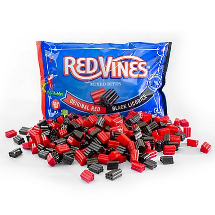 Red Vines Mixed Bites Candy Red & Black Licorice Bag - 16 Oz - Image 5