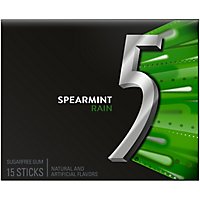 5 Spearmint Rain Sugar Free Chewing Gum - 15 Count - Image 1