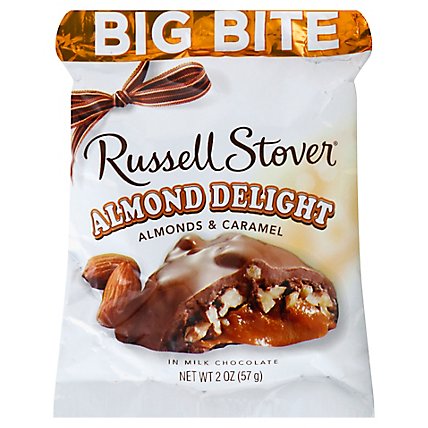 Russell Stover Chocolate Big Bite Almond Delight in Milk Chocolate 