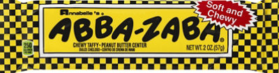 Annabelles Candy Bar Abba-Zaba Chewy Taffy Peanut Butter Center - 2 Oz - Image 2