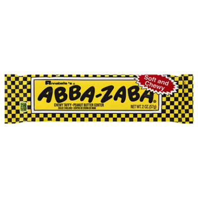 Annabelles Candy Bar Abba-Zaba Chewy Taffy Peanut Butter Center - 2 Oz - Image 1