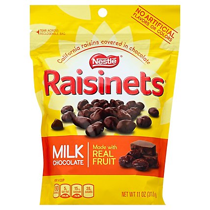 Raisinets California Raisins Milk Chocolate With Real Fruit Pouch - 11 Oz - Image 1