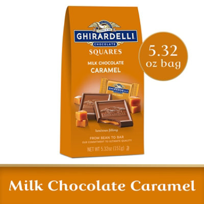 Ghirardelli Milk Chocolate Squares With Caramel Filling - 5.32 Oz
