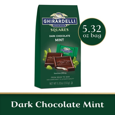 Ghirardelli Chocolate Squares Dark Chocolate Mint - 5.32 Oz
