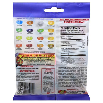 Jelly Belly Jelly Beans Tropical Mix - 7 Oz - Image 6