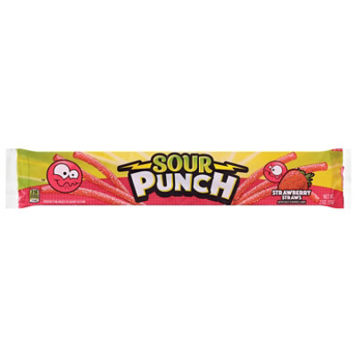 Sour Punch Candy Strawberry Straws - 2 Oz - Image 2
