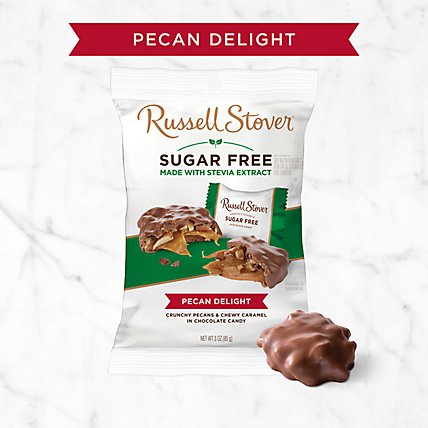 Russell Stover Chocolate Candy Sugar Free Pecan Delight - 3 Oz - Image 2