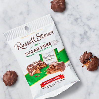 Russell Stover Sugar Free Pecan Delight Chocolate Candy Bag - 3 Oz - Image 4