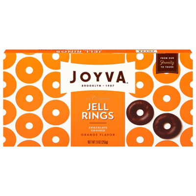Joyva Ring Jells Cdy Chocolate Orng - 9 Oz - Image 1