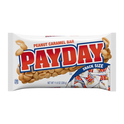 Payday Peanut Caramel Snack Size Halloween Candy Bag - 11.6 Oz - Image 1