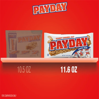 PAYDAY Peanut Caramel Snack Size Candy Bag - 11.6 Oz - Image 5