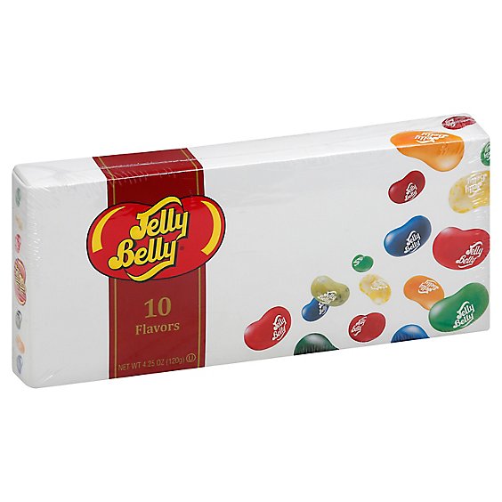 Jelly Belly 10 Flavor Beananza Box Christmas Candy - 4.25 Oz