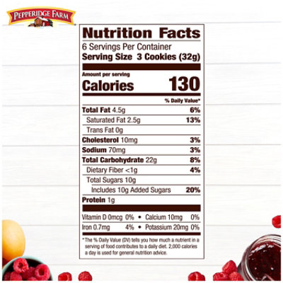 Pepperidge Farm Verona Apricot Raspberry Thumbprint Cookies - 6.75 Oz - Image 4