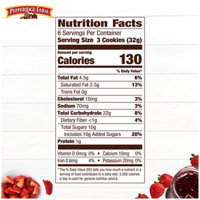 Pepperidge Farm Verona Strawberry Thumbprint Cookies - 6.75 Oz - Image 4