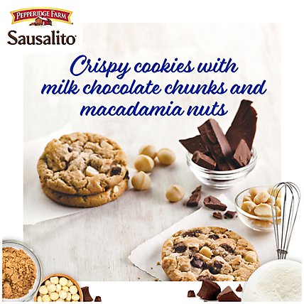 Pepperidge Farm Sausalito Crispy Milk Chocolate Macadamia Cookies - 7.2 Oz - Image 3