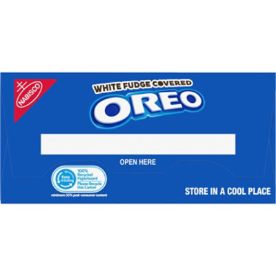 OREO White Fudge Covered Chocolate Holiday Sandwich Cookies - 8.5 Oz - Image 2