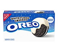 OREO Holiday Edition White Fudge Covered Sandwich Cookies - 8.5 Oz
