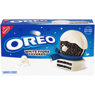 OREO Holiday Edition White Fudge Covered Sandwich Cookies - 8.5 Oz