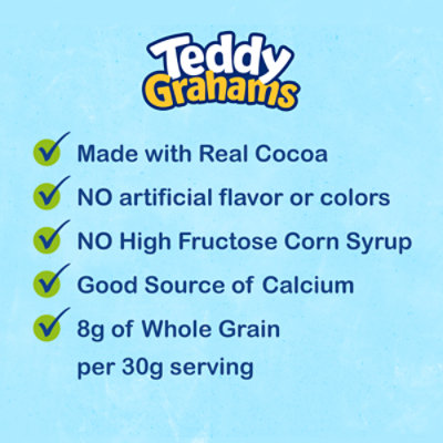 Teddy Grahams Chocolate Graham Snacks - 10 Oz - Image 3