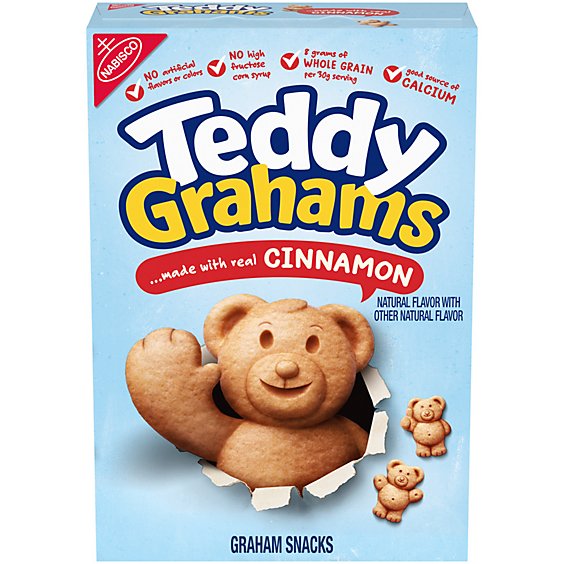 Teddy Grahams Graham Snacks Cinnamon - 10 Oz