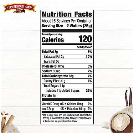 Pepperidge Farm Rolled Wafers Pirouette Creme Filled French Vanilla - 13.5 Oz - Image 4