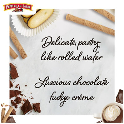 Pepperidge Farm Pirouette Crème Filled Wafers Chocolate Fudge Cookies - 13.5 Oz - Image 2