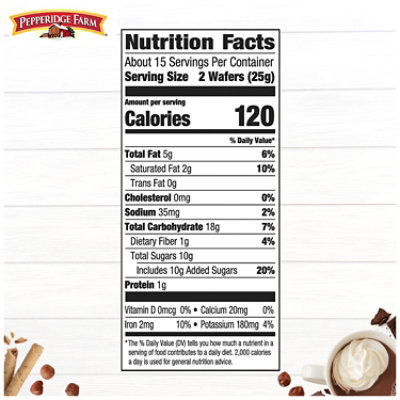 Pepperidge Farm Pirouette Crème Filled Wafers Chocolate Fudge Cookies - 13.5 Oz - Image 4