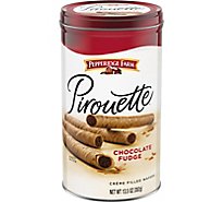 Pepperidge Farm Pirouette Chocolate Fudge Creme Filled Wafer Cookies Tin - 13.5 Oz
